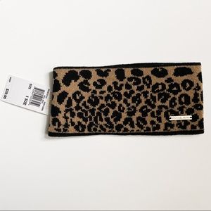 NWT Michael Kors Tan Leopard Print Ear Warmers